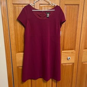 Raspberry pink A-line dress from INC International Concepts. Size 14. NWT